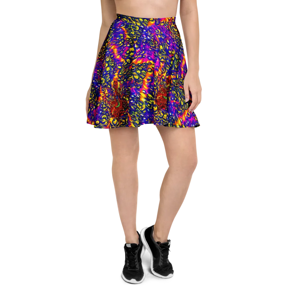 Sonic Colorwave on Skater Skirt — Front