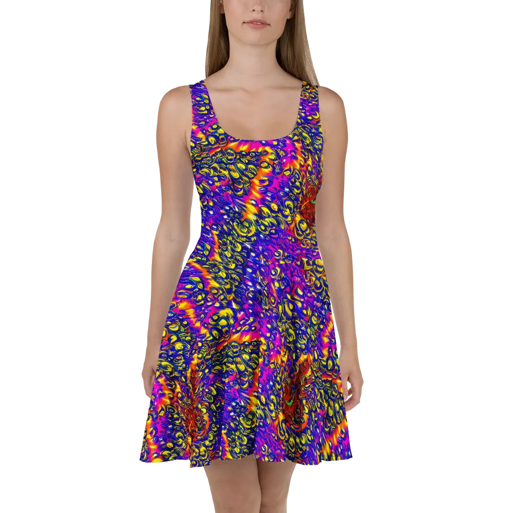 Sonic Colorwave on Skater Dress — Front