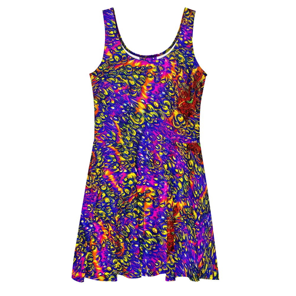 Sonic Colorwave on Skater Dress — Front