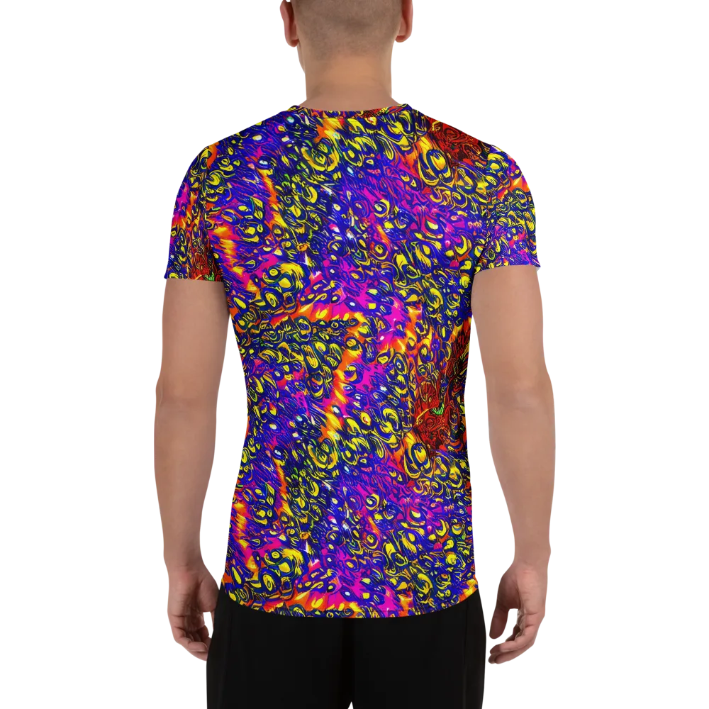 Sonic Colorwave on Men's Athletic T-Shirt — Back