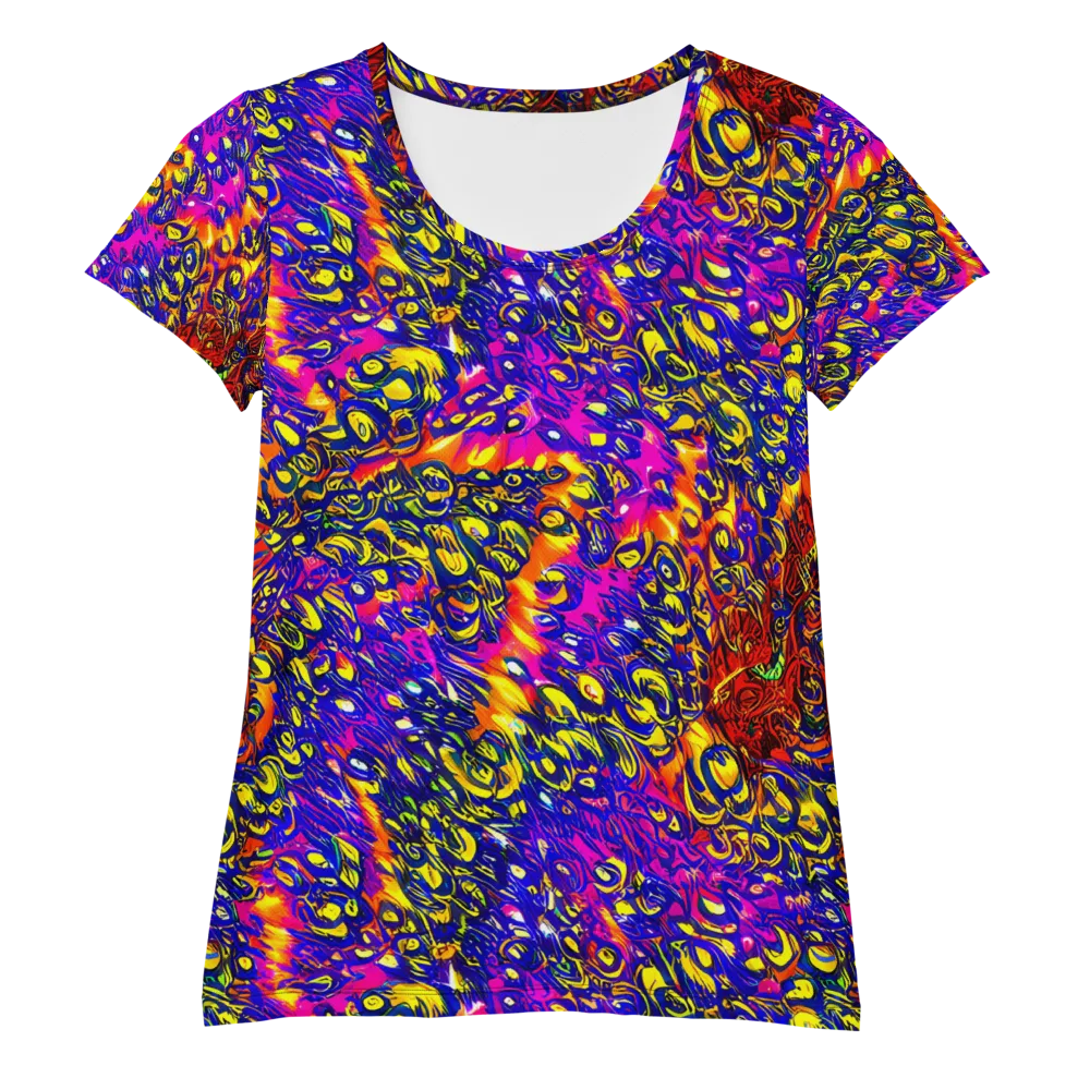 Sonic Colorwave on Women's Athletic T-Shirt — Front