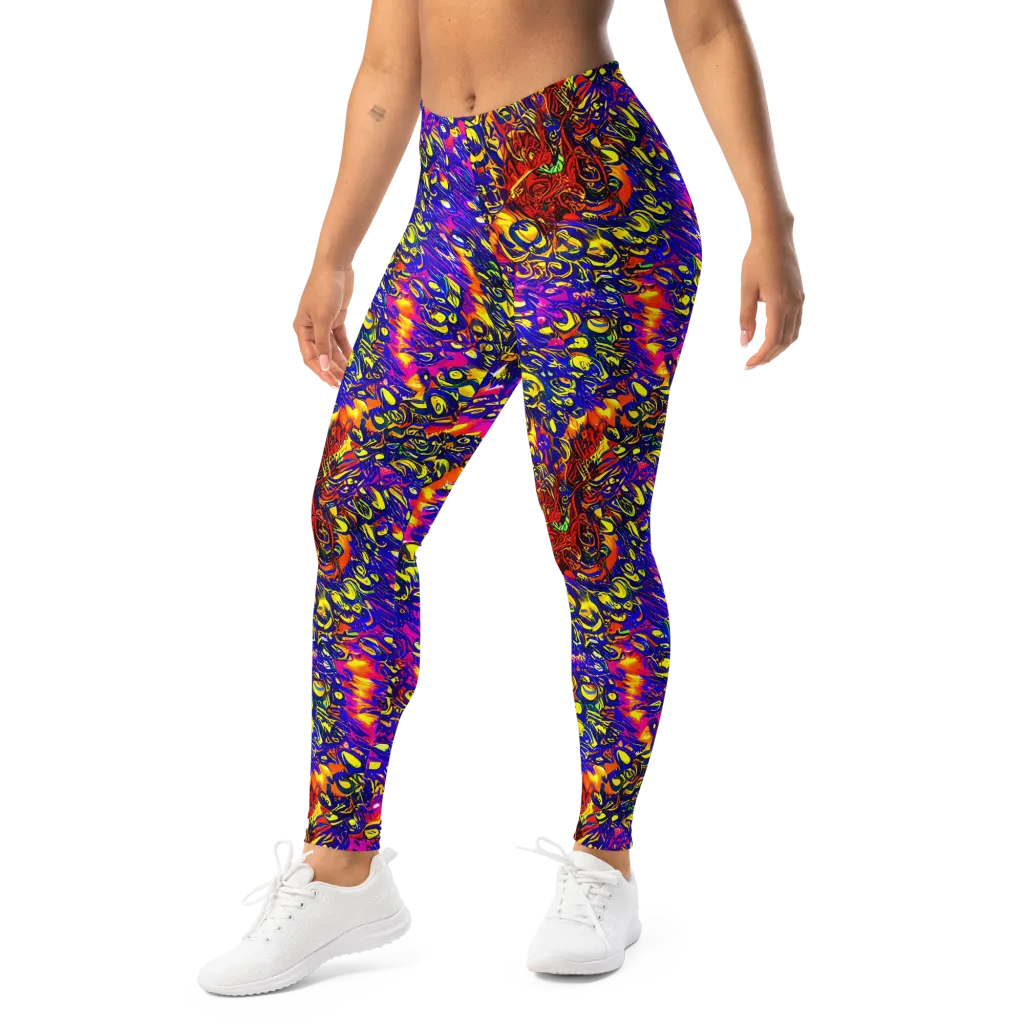 Sonic Colorwave on Leggings — Left Front