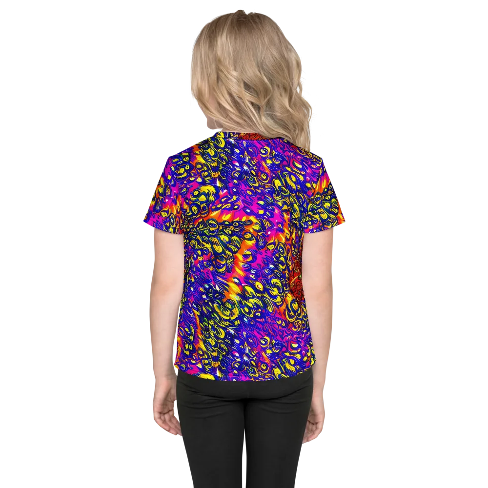 Sonic Colorwave on Kids Crew Neck T-Shirt — Back