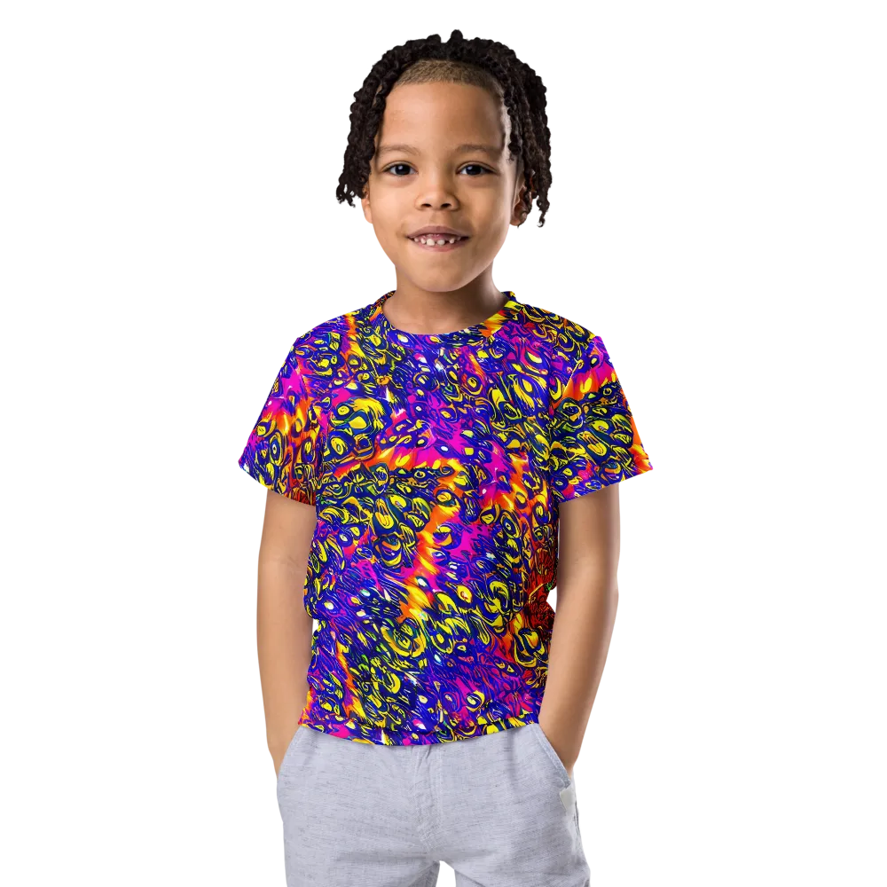 Sonic Colorwave on Kids Crew Neck T-Shirt — Front