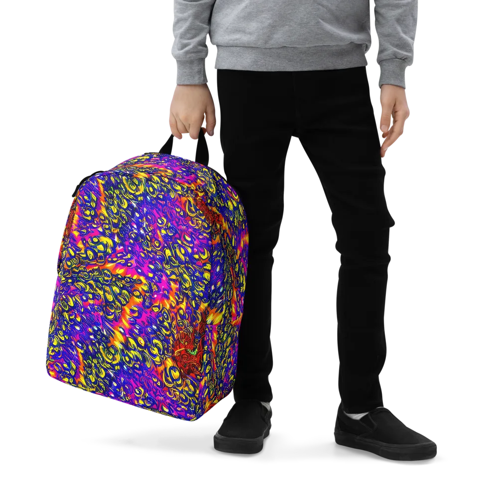 Sonic Colorwave on Minimalist Backpack — Zoomed-in