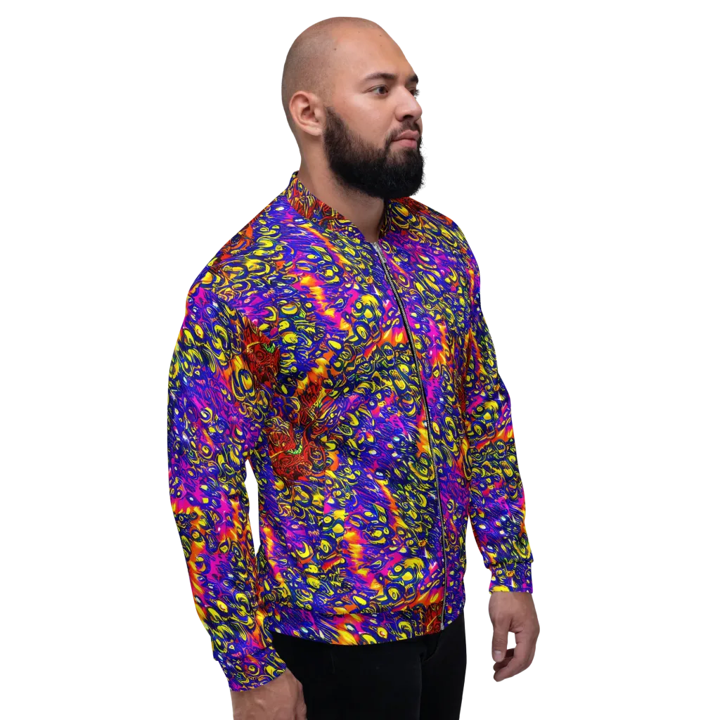 Sonic Colorwave on Bomber Jacket — Right