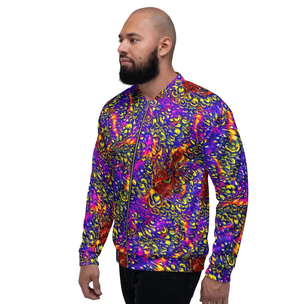 Sonic Colorwave on Bomber Jacket — Left