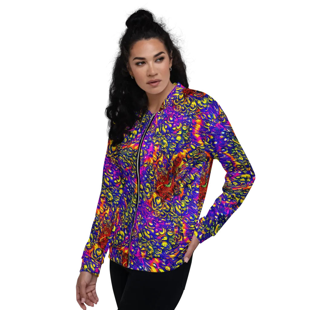 Sonic Colorwave on Bomber Jacket — Left