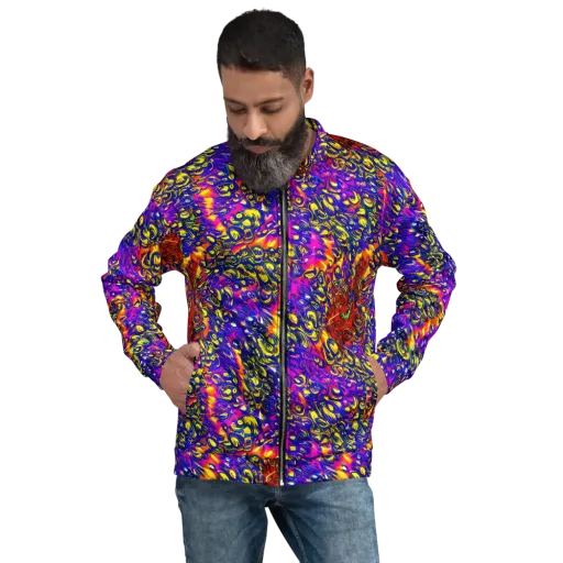 Sonic Colorwave on a Bomber Jacket