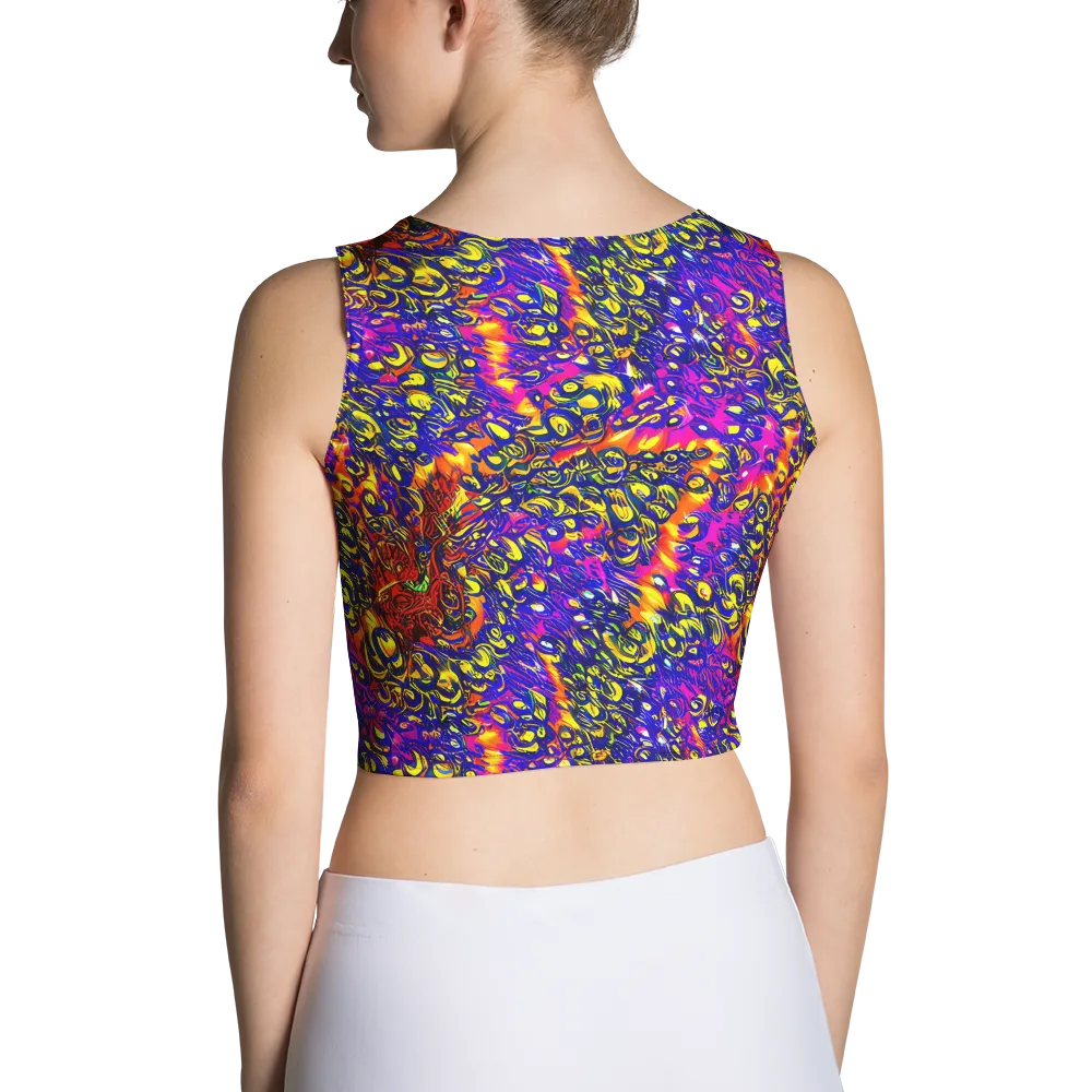Sonic Colorwave on Crop Top — Back