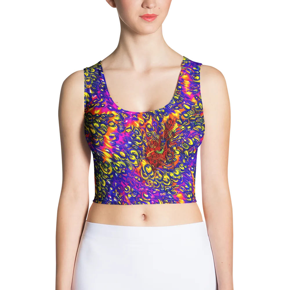 Sonic Colorwave on Crop Top — Front