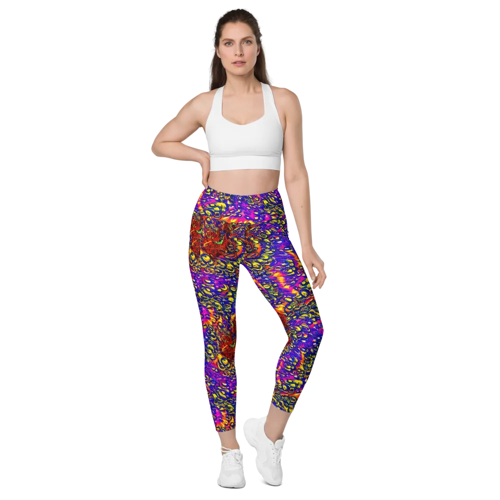 Sonic Colorwave on Leggings with Pockets — Front
