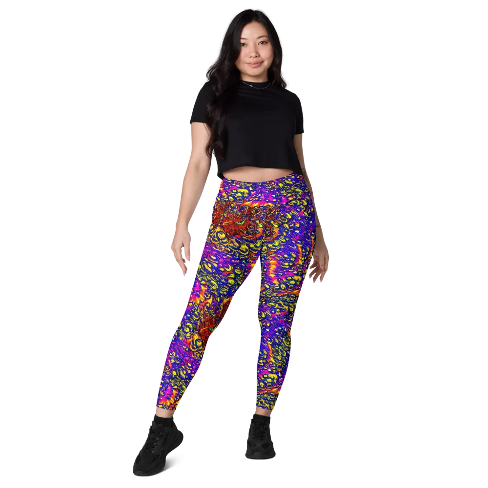 Sonic Colorwave on Leggings with Pockets — Front