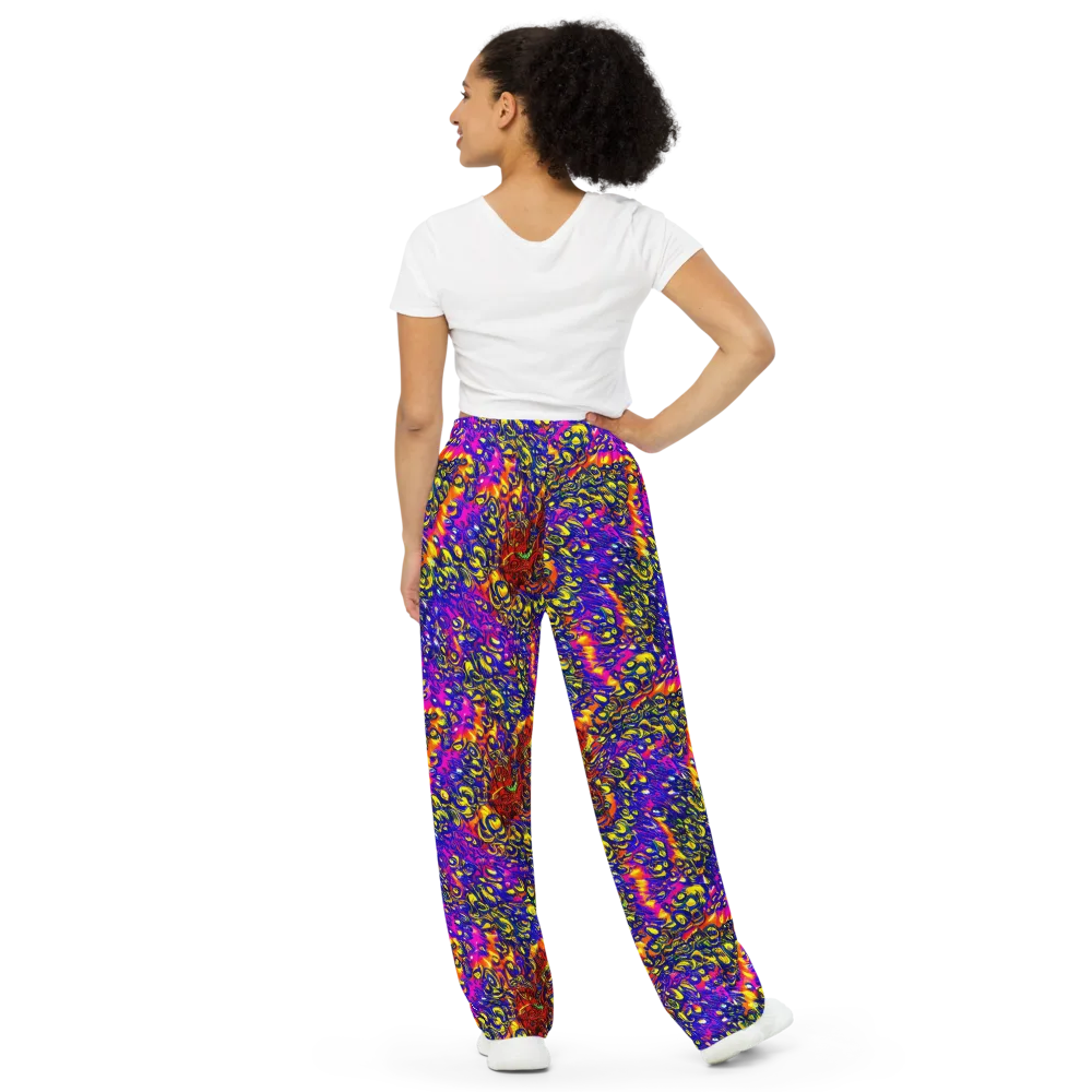 Sonic Colorwave on Wide-Leg Pants — Back