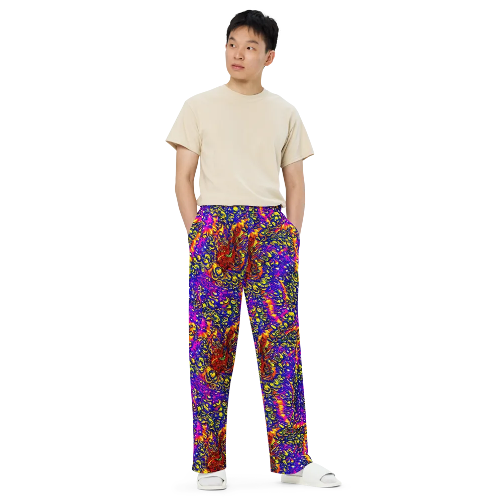Sonic Colorwave on Wide-Leg Pants — Front