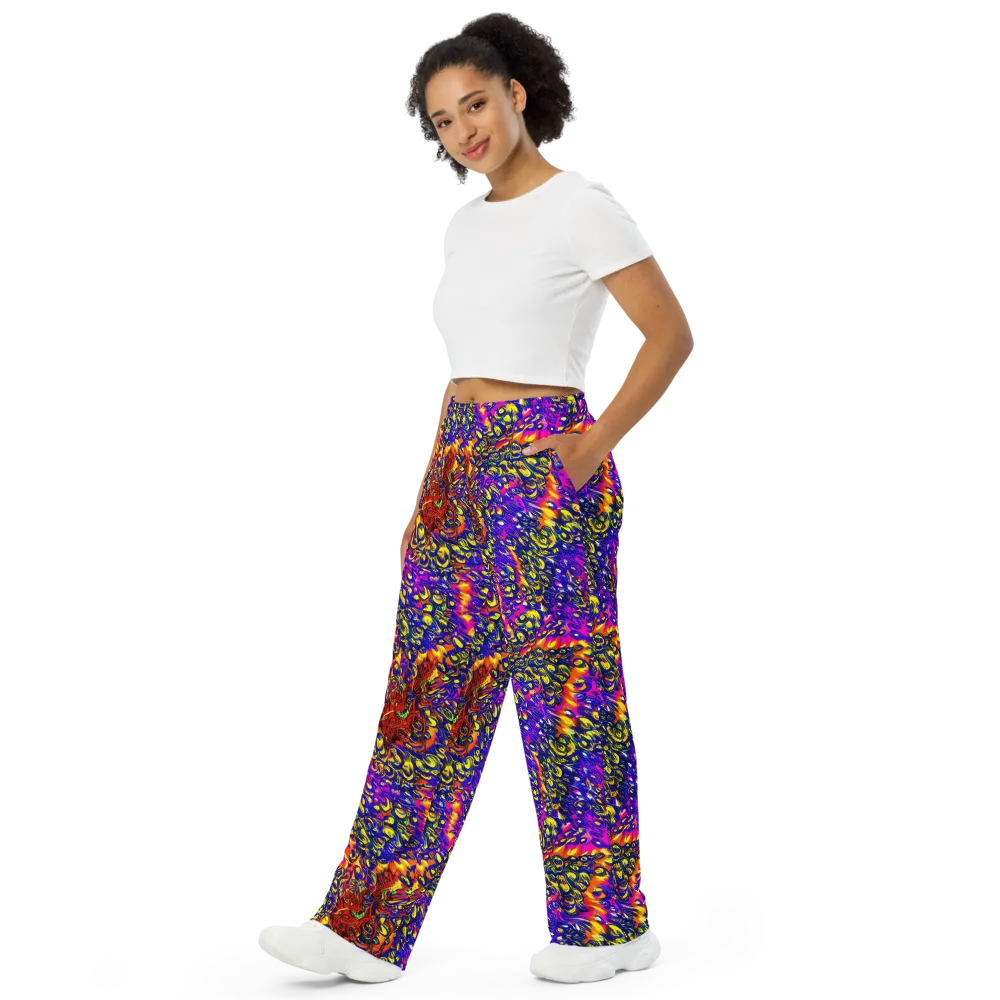 Sonic Colorwave on Wide-Leg Pants — Left Front