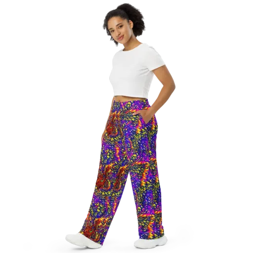 Sonic Colorwave on a Wide-Leg Pants