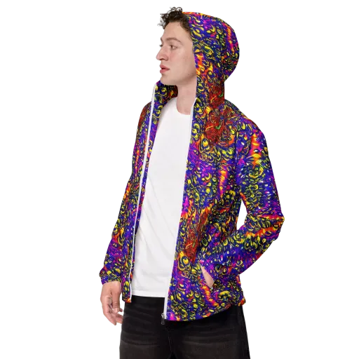 Sonic Colorwave on a Men's Windbreaker