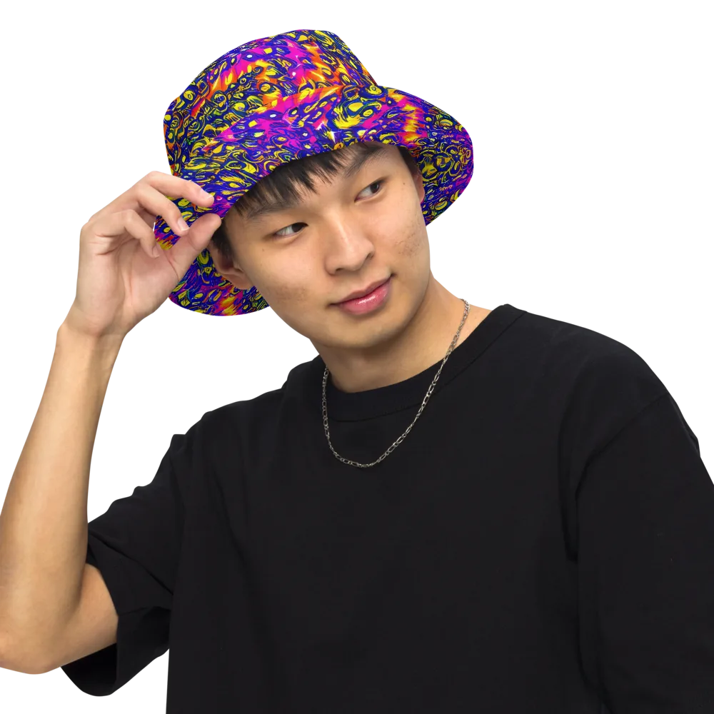Sonic Colorwave on Reversible Bucket Hat — Front Inside