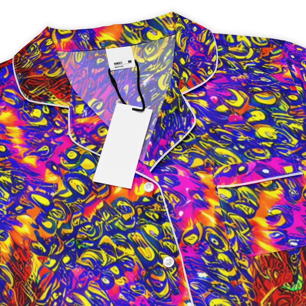 Sonic Colorwave on Women's Short Sleeve Pajama Top — Product details