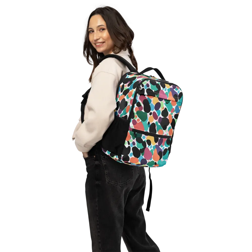 Chromatic Pebbles on Utility Backpack — Back