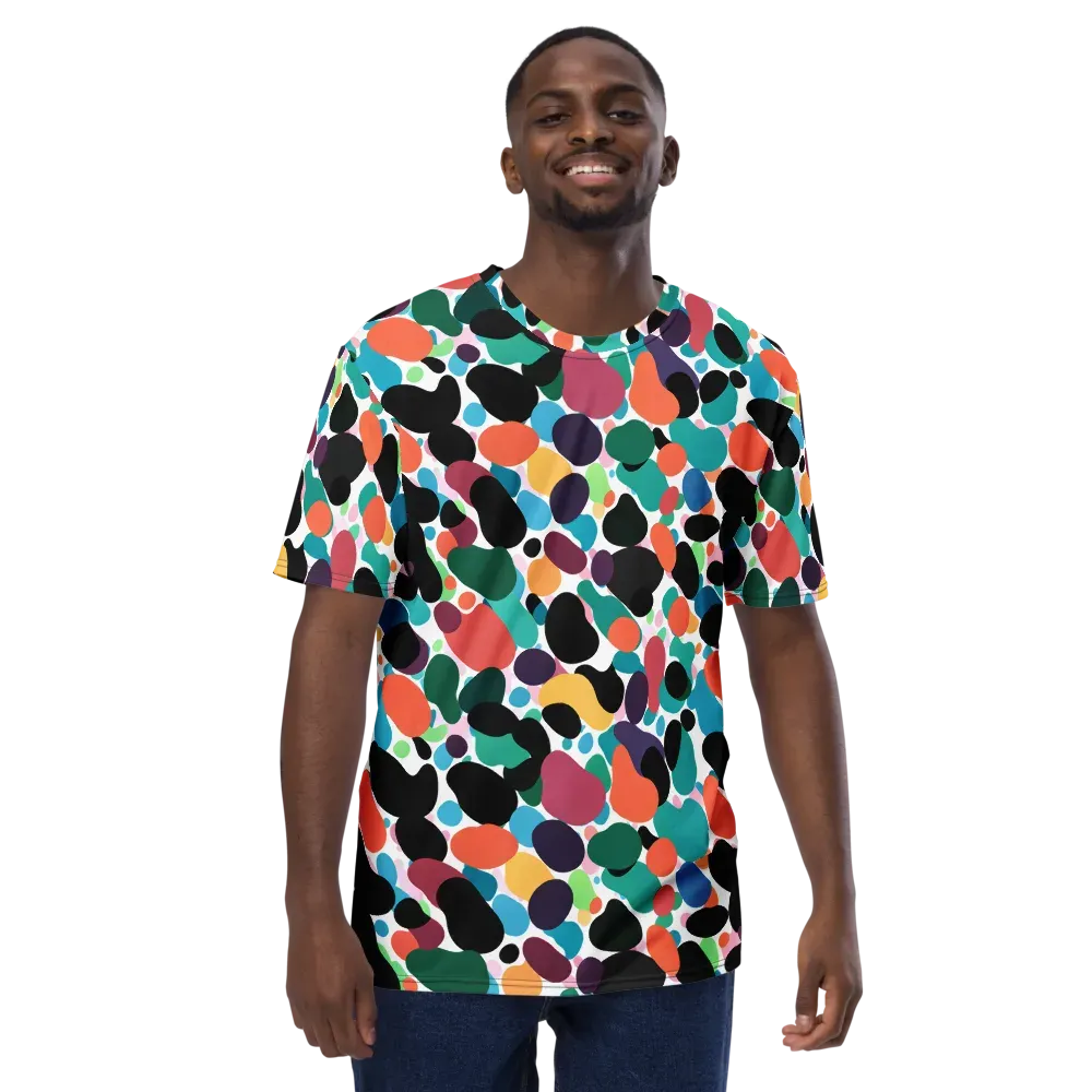 Chromatic Pebbles on Men's Crew Neck T-Shirt — Front