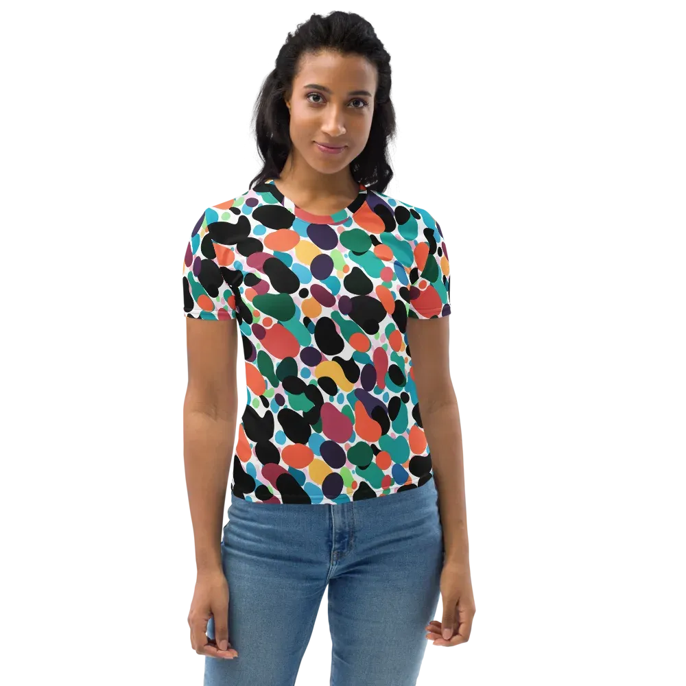 Chromatic Pebbles on Women's Crew Neck T-Shirt — Front