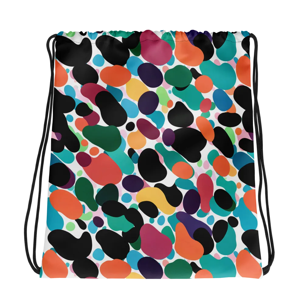 Chromatic Pebbles on Drawstring Bag — Photo