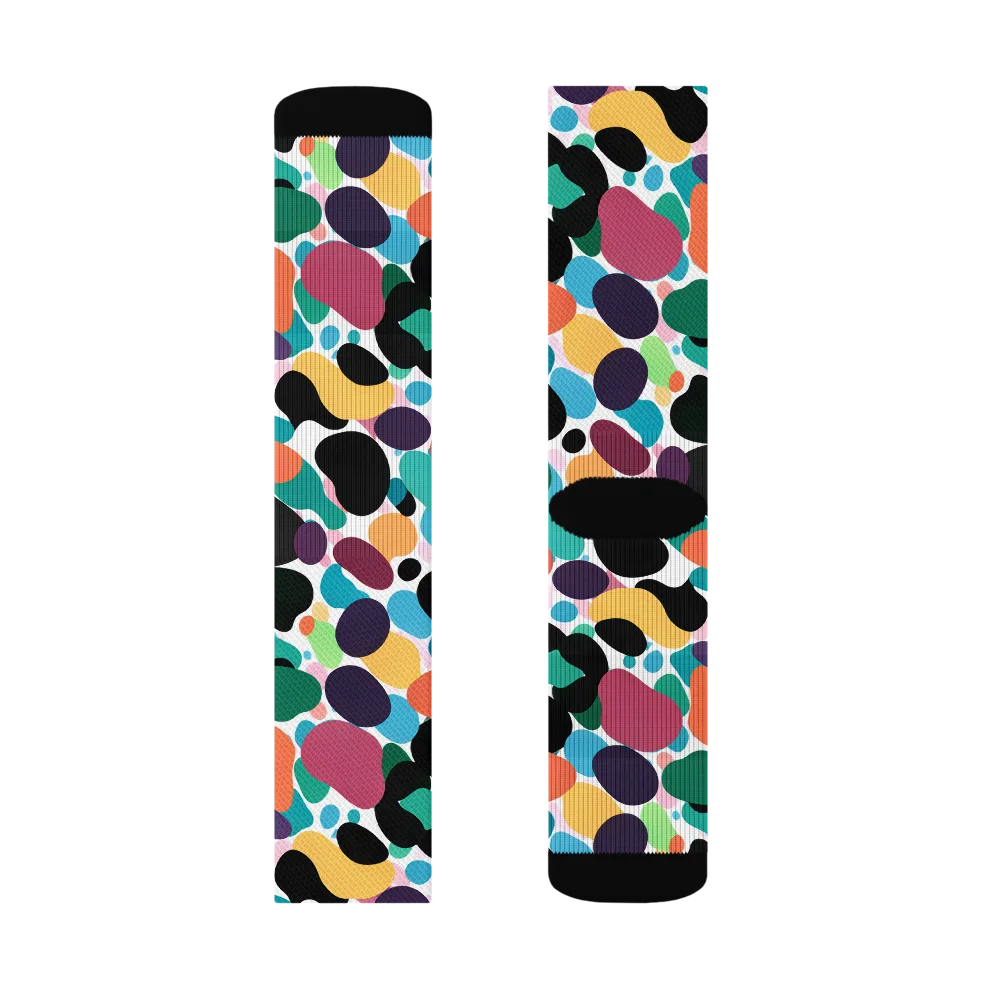 Chromatic Pebbles on Socks — Right Sock