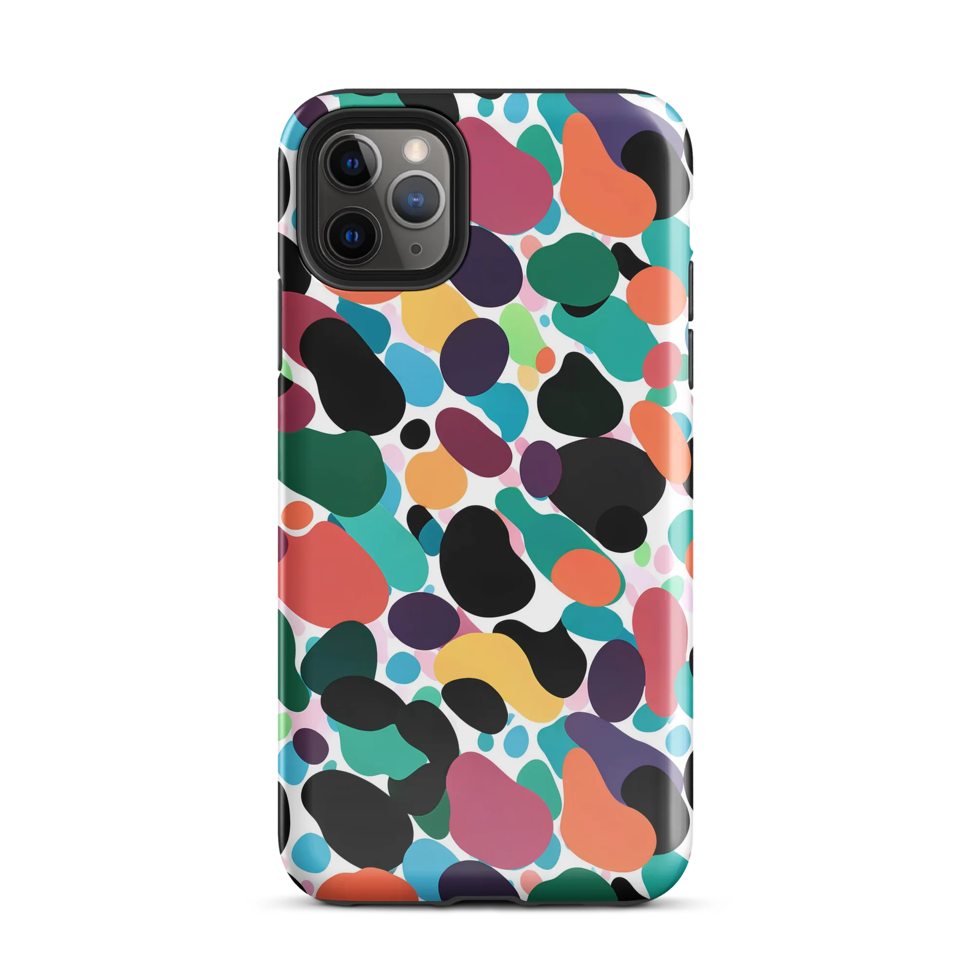 Chromatic Pebbles on Tough Case for iPhone® — Front