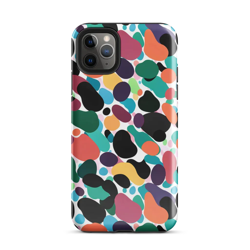 Chromatic Pebbles on Tough Case for iPhone® — Front