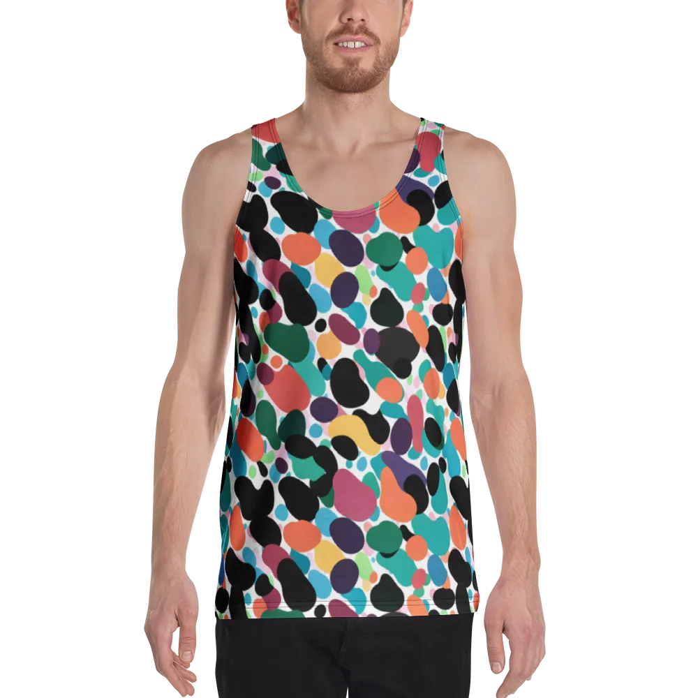 Chromatic Pebbles on Men's Tank Top — Front
