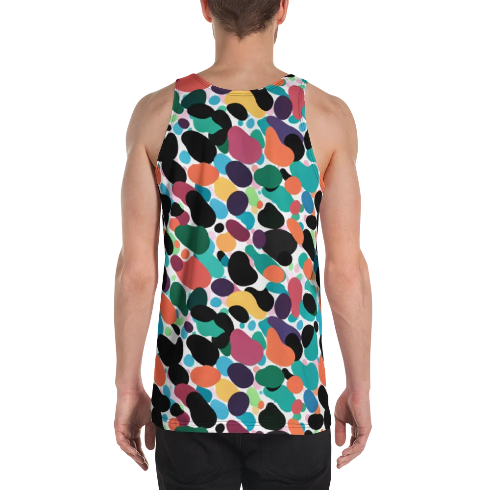 Chromatic Pebbles on Men's Tank Top — Back