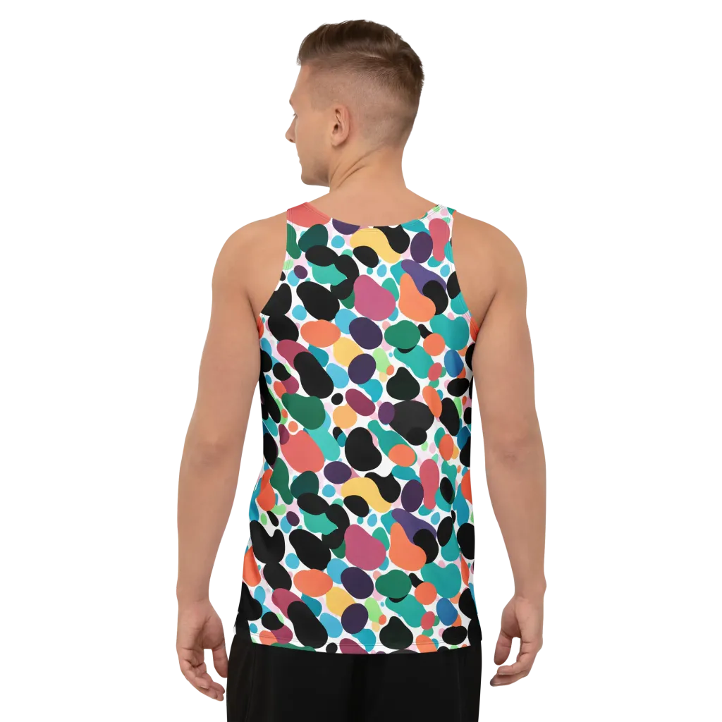 Chromatic Pebbles on Men's Tank Top — Back