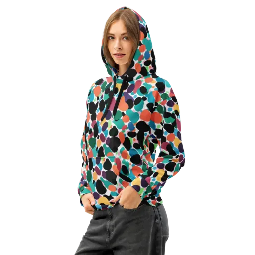 Chromatic Pebbles on a Cotton Hoodie