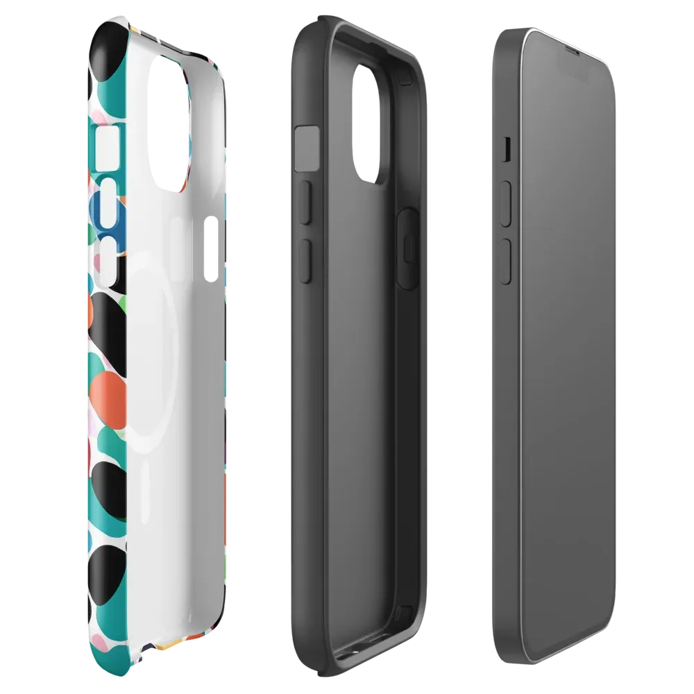 Chromatic Pebbles on MagSafe Tough Case for iPhone® — Front
