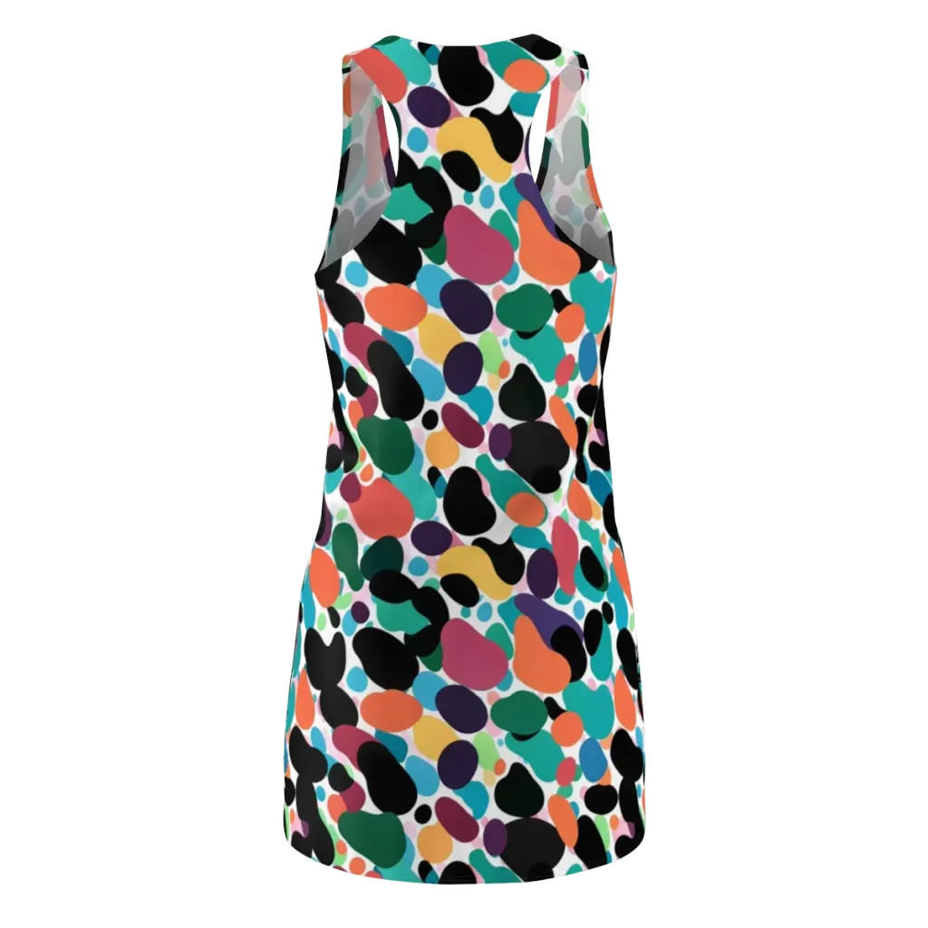 Chromatic Pebbles on Racerback Dress — Back