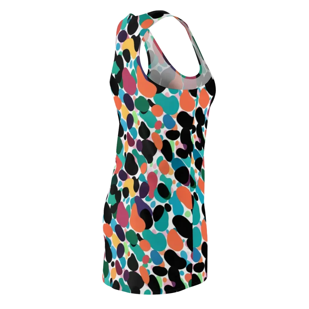 Chromatic Pebbles on Racerback Dress — Back Side
