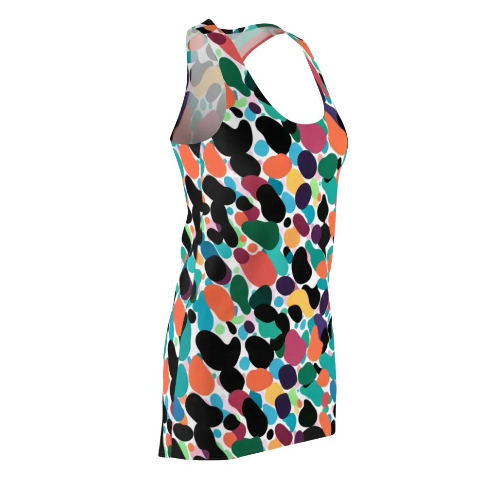 Chromatic Pebbles on Racerback Dress — Front Side
