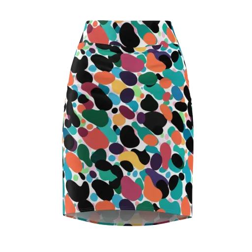 Chromatic Pebbles on a Pencil Skirt