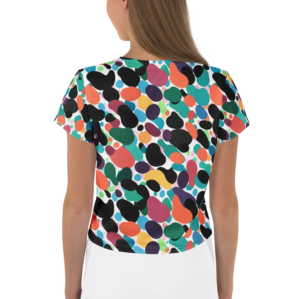 Chromatic Pebbles on Crop Tee — Back