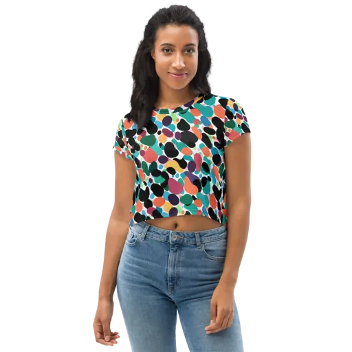 Chromatic Pebbles on a Crop Tee