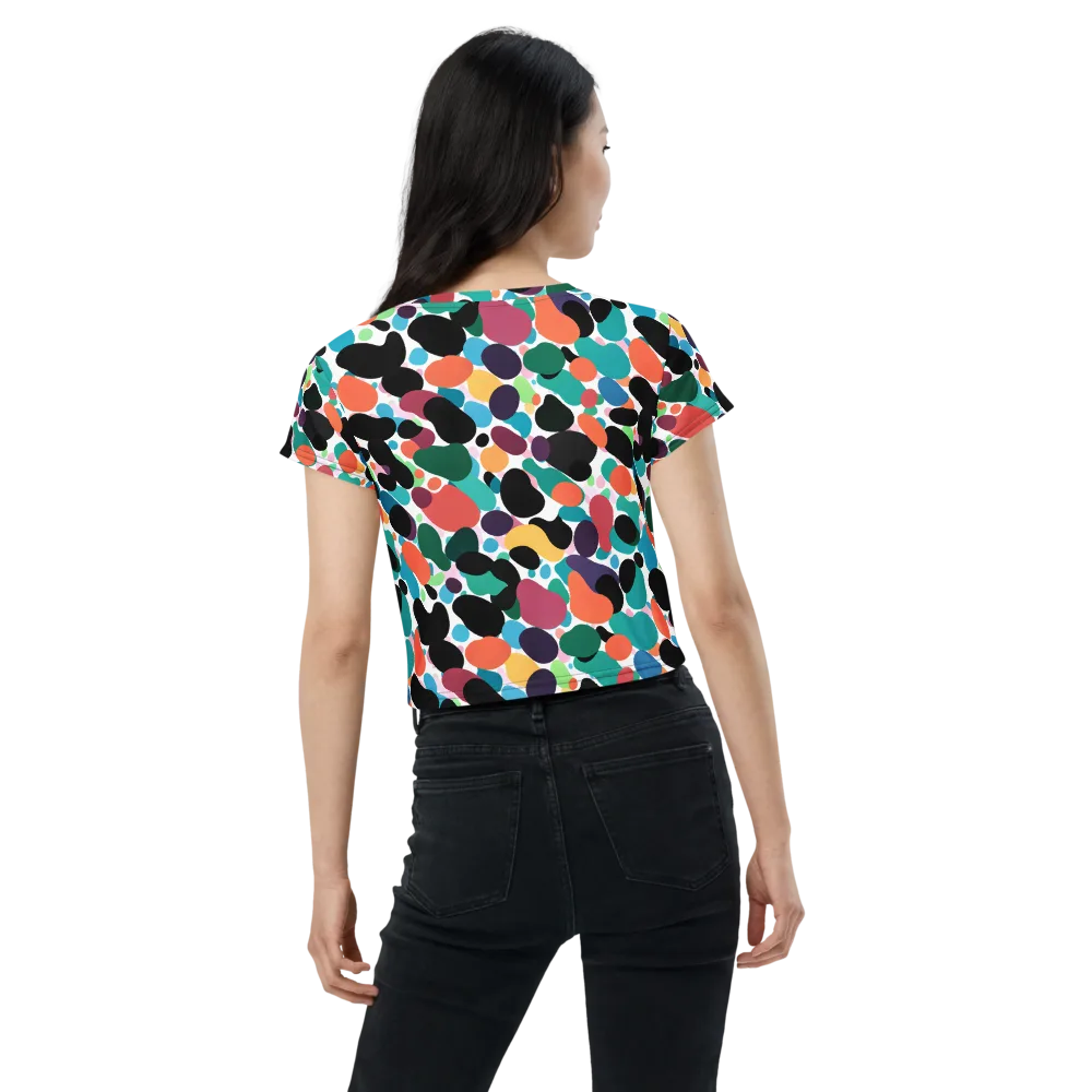 Chromatic Pebbles on Crop Tee — Back