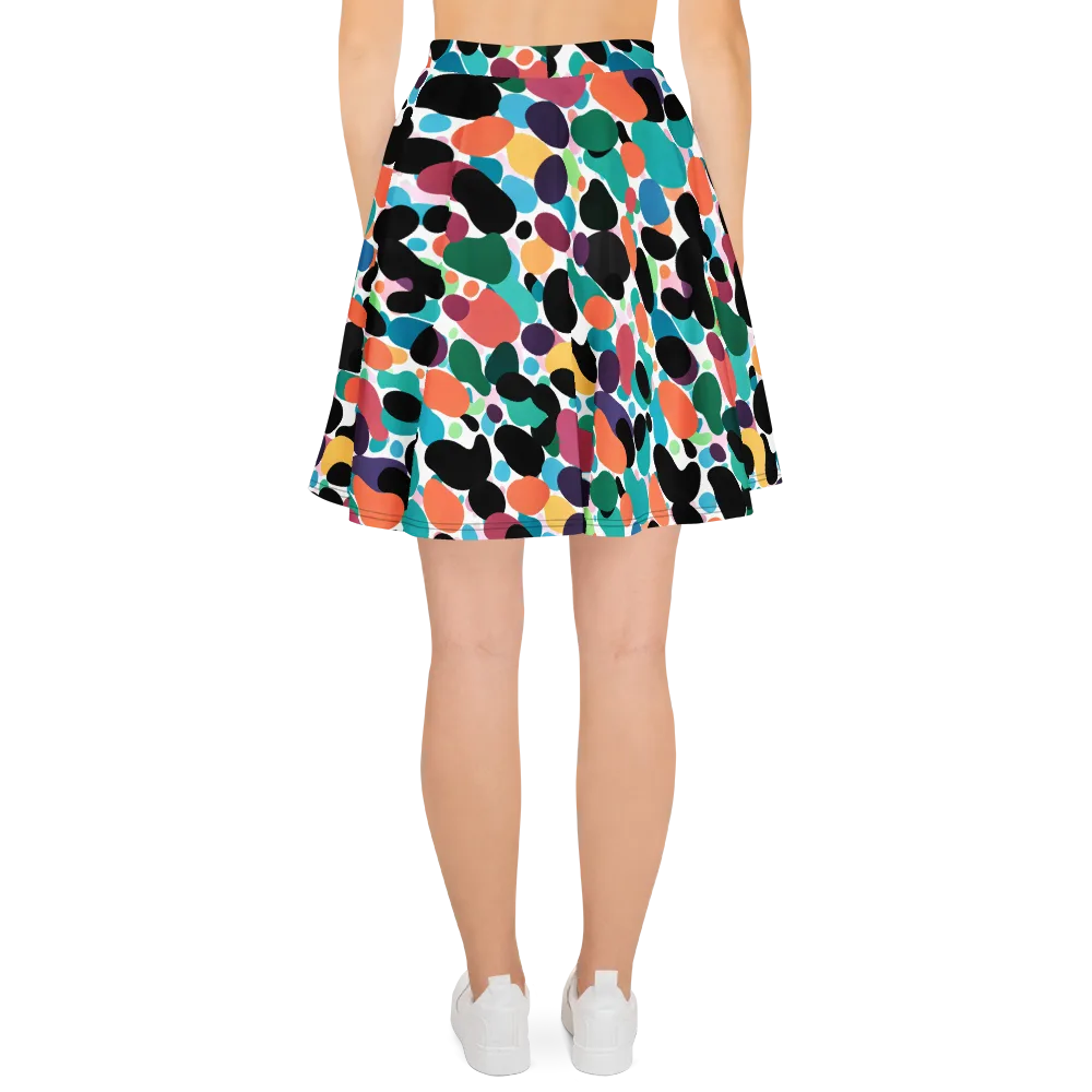 Chromatic Pebbles on Skater Skirt — Back