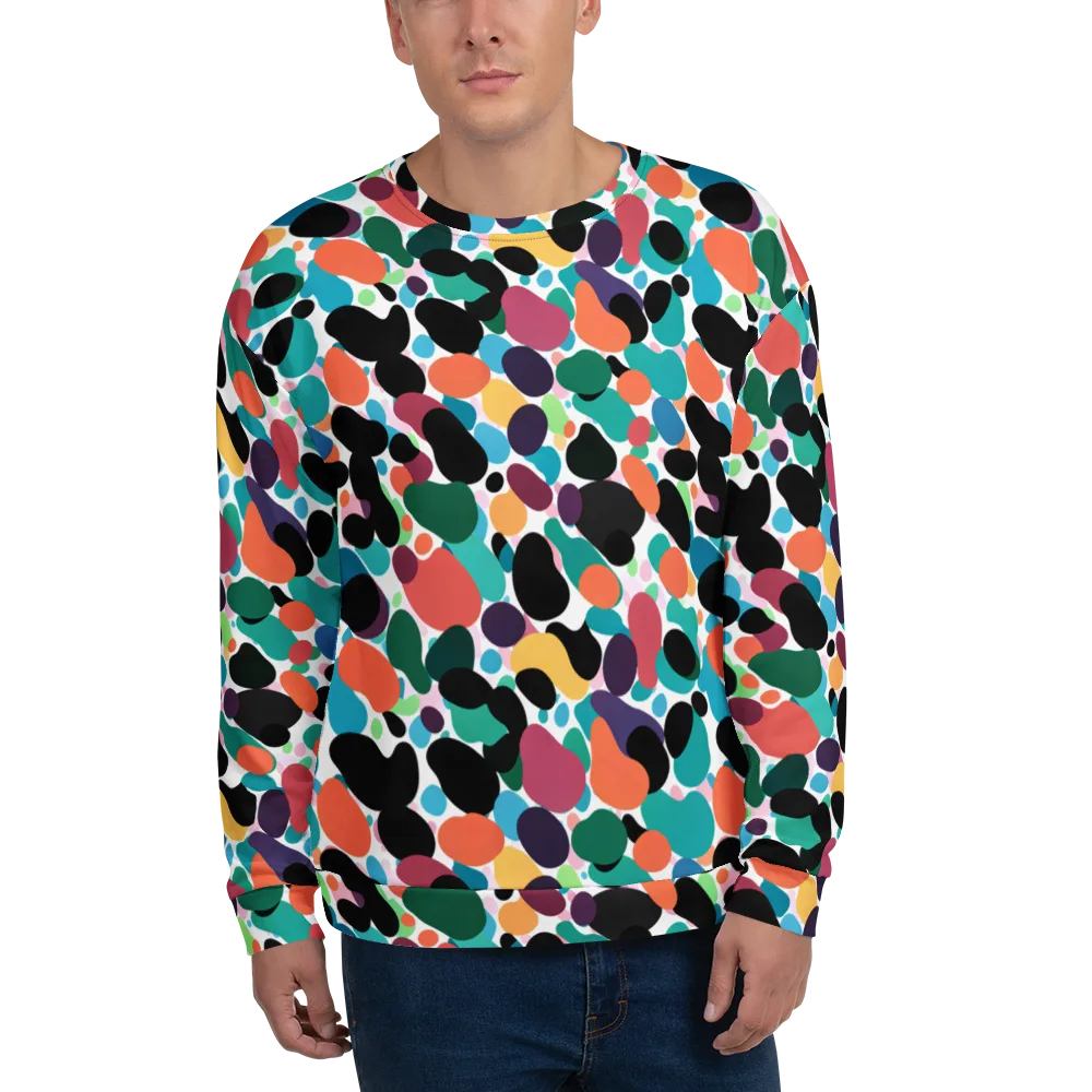 Chromatic Pebbles on Sweatshirt — Front