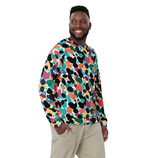 Chromatic Pebbles on a Sweatshirt
