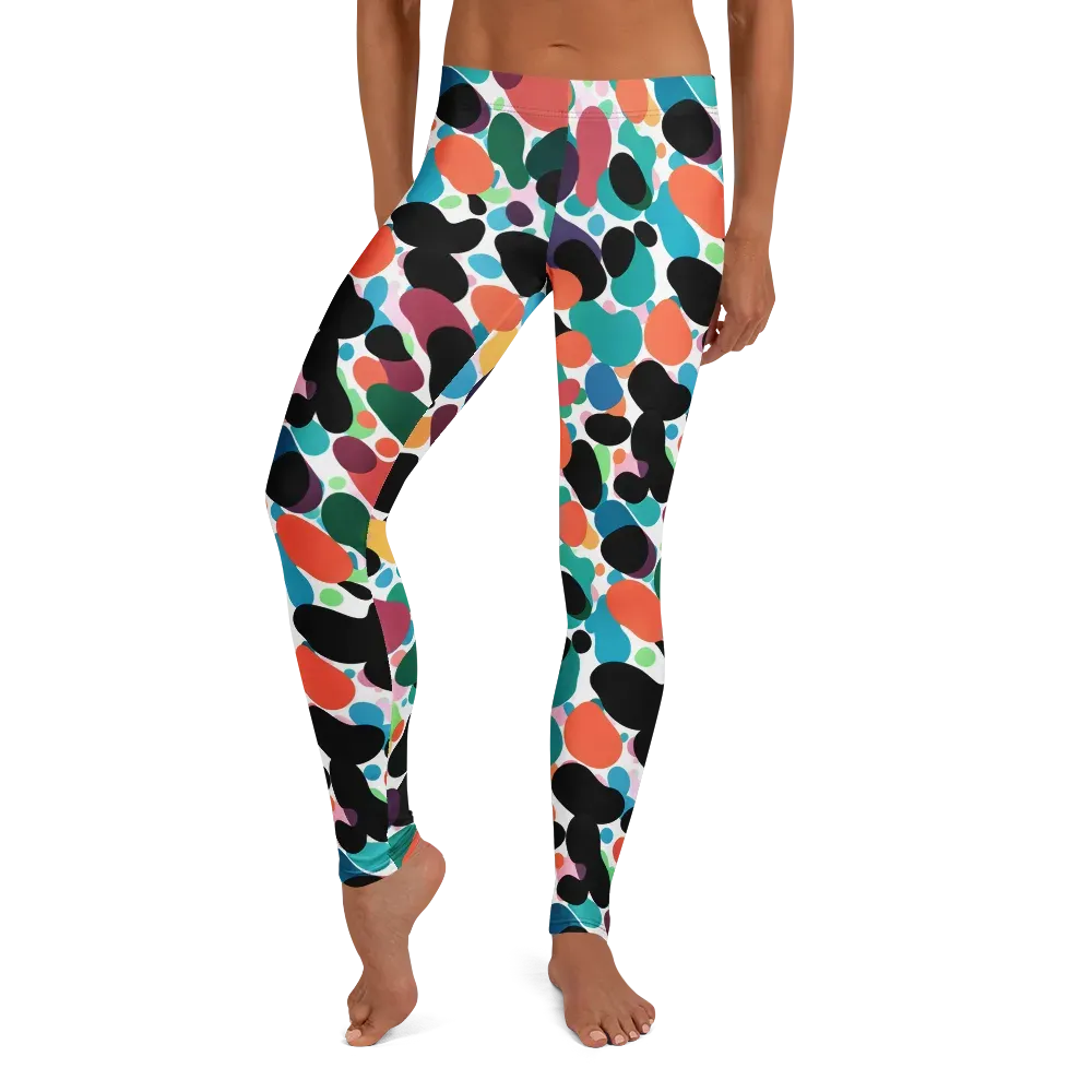 Chromatic Pebbles on Leggings — Front