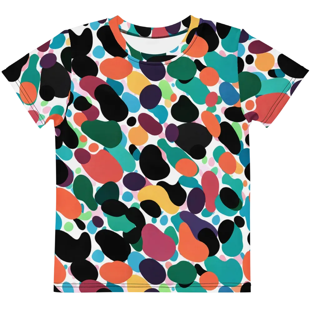 Chromatic Pebbles on Kids Crew Neck T-Shirt — Front