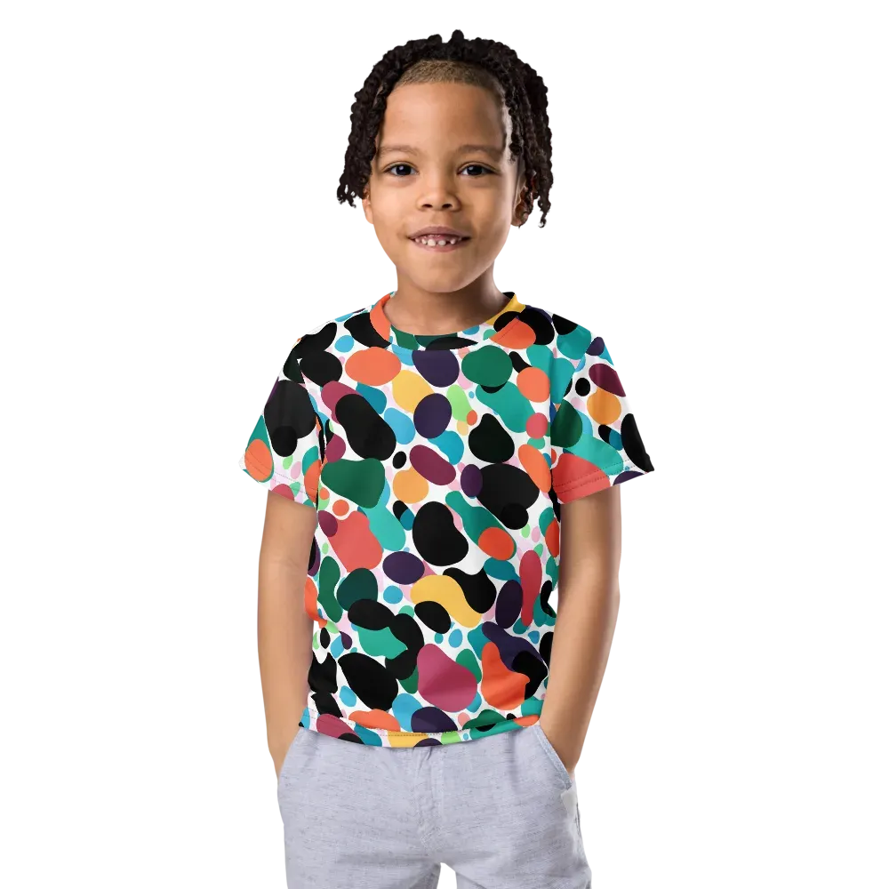 Chromatic Pebbles on Kids Crew Neck T-Shirt — Front