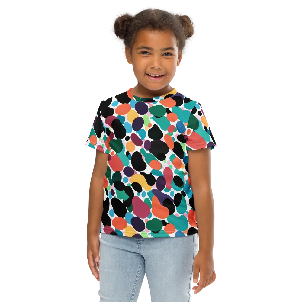 Chromatic Pebbles on Kids Crew Neck T-Shirt — Front